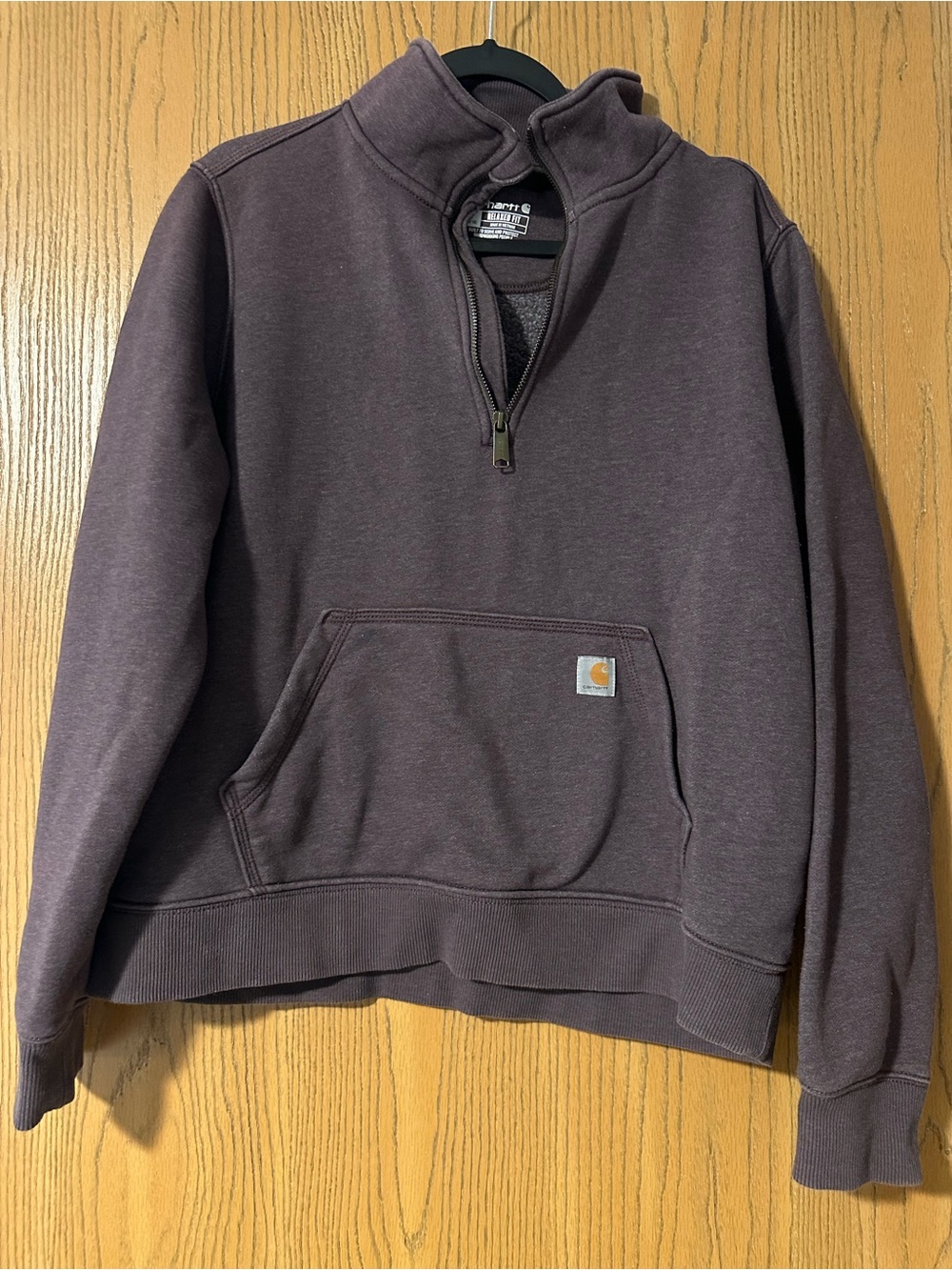 Carhartt Woman’s Quarter-Zip Sweatshirt - Plum